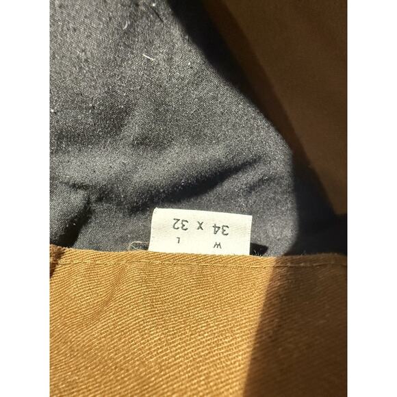 Caterpillar CAT Men’s Work Pants 34x32 Brown Canvas Utility Carpenter Straight - Picture 7 of 8